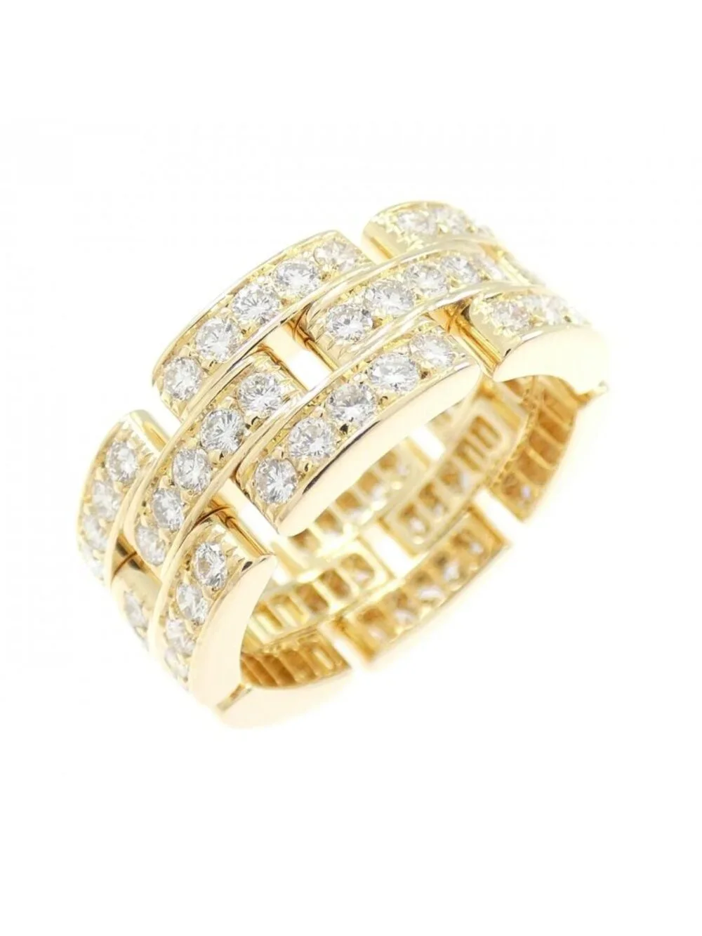 Cartier Maillon Panthere Full Diamond Ring